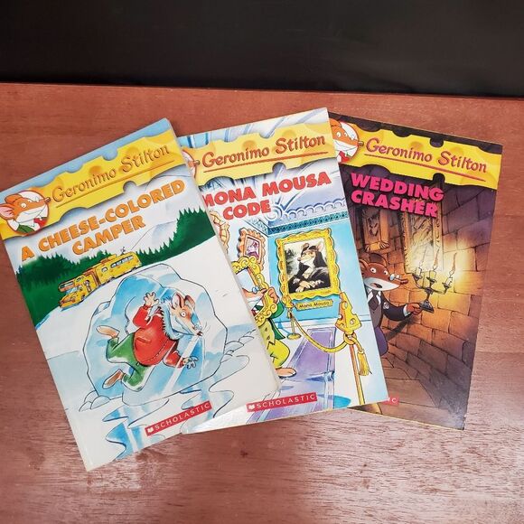 Geronimo Stilton Scholastic 3 Books Young Reader by Elisabetta Dami - Picture 1 of 7